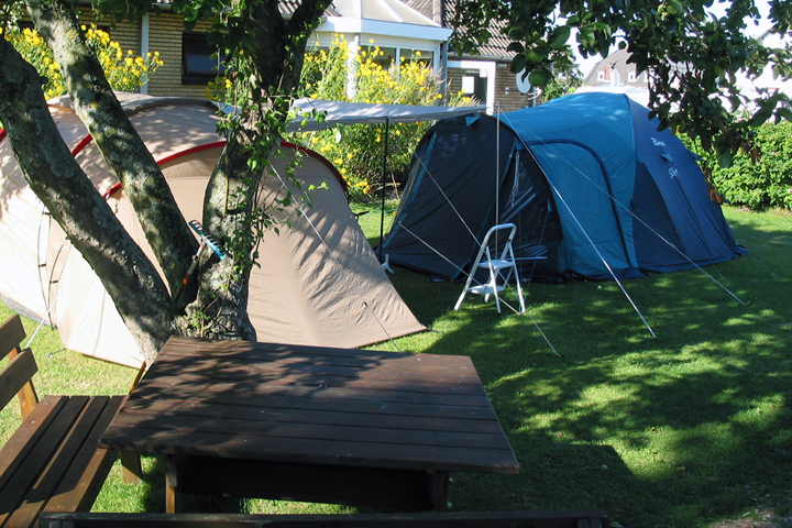 Campinplatz für Zelte auf Nordstrand